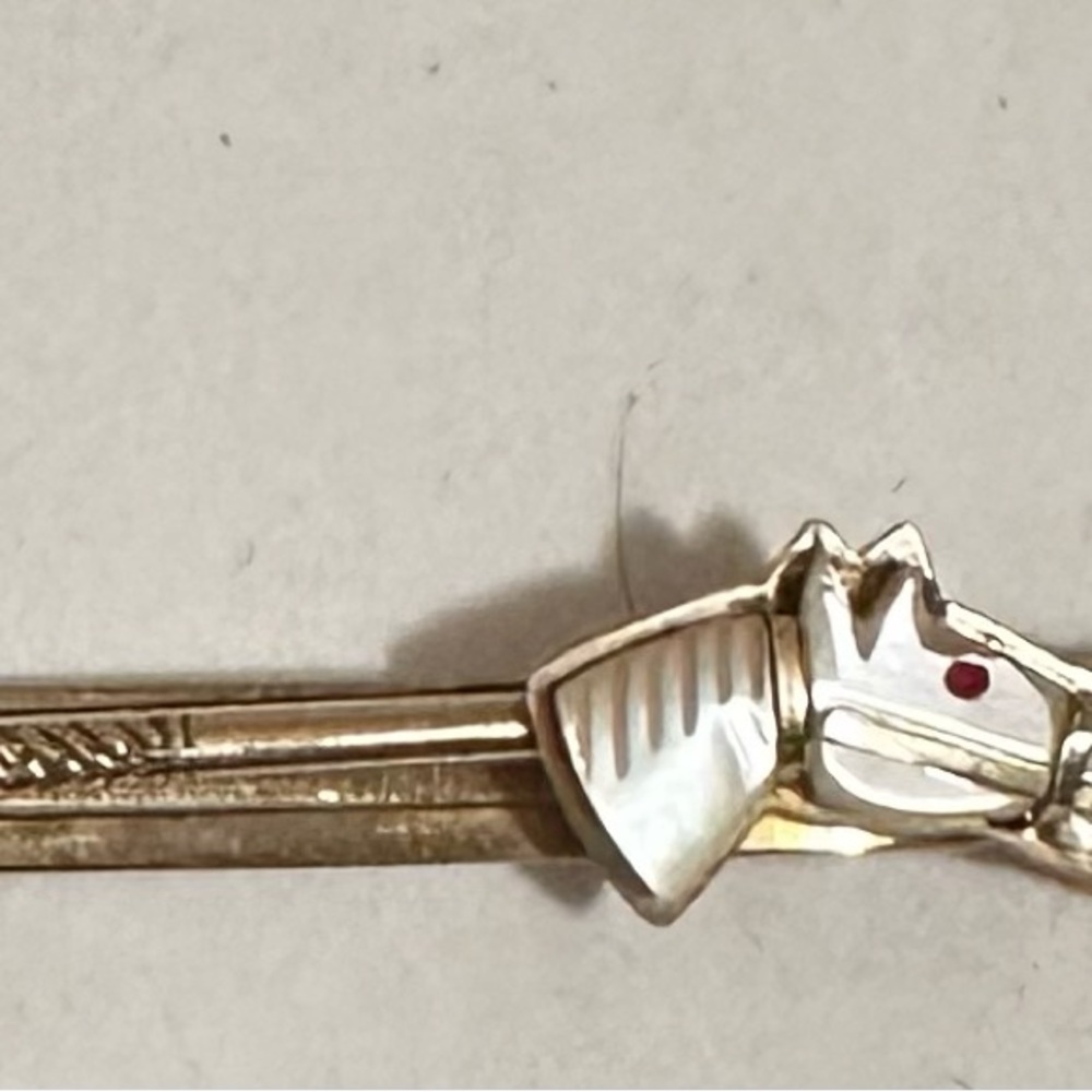 Vintage horse tie clip